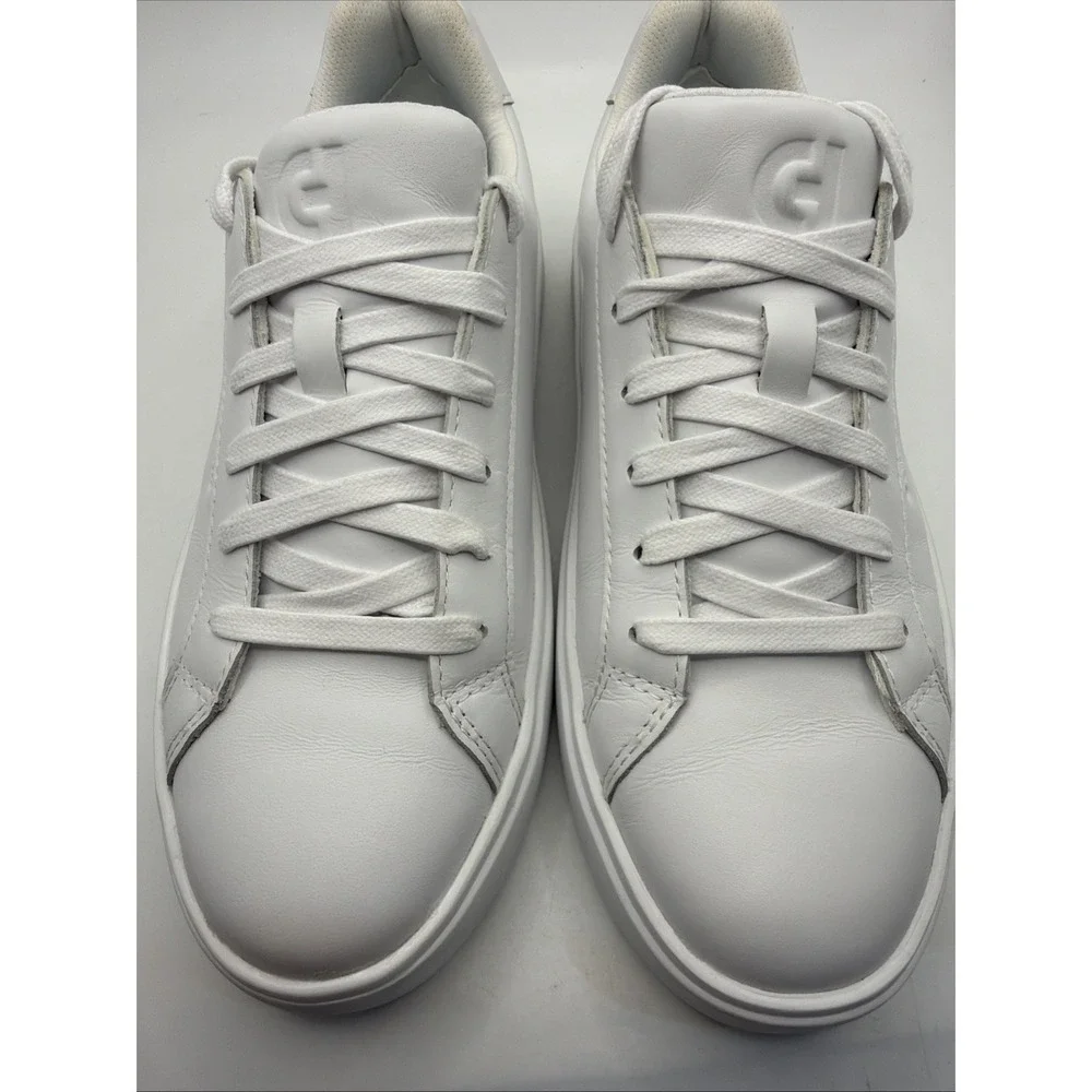 Cole Haan Grand Crosscourt Daily Low-Top Casual Sneakers White,‎ Argento Size 6